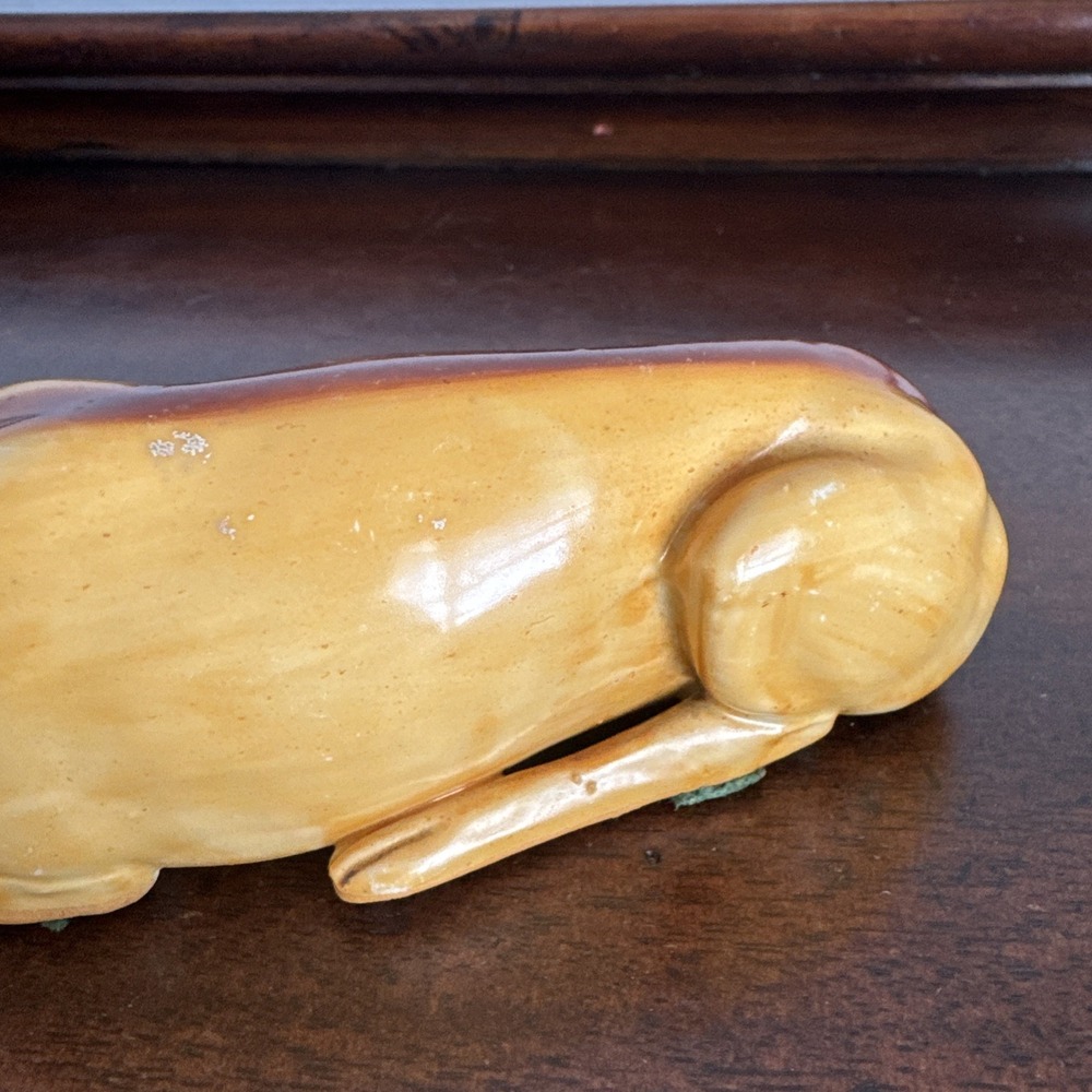 6.5" Staffordshire Porcelain Greyhound Dog - Picture 5 of 13